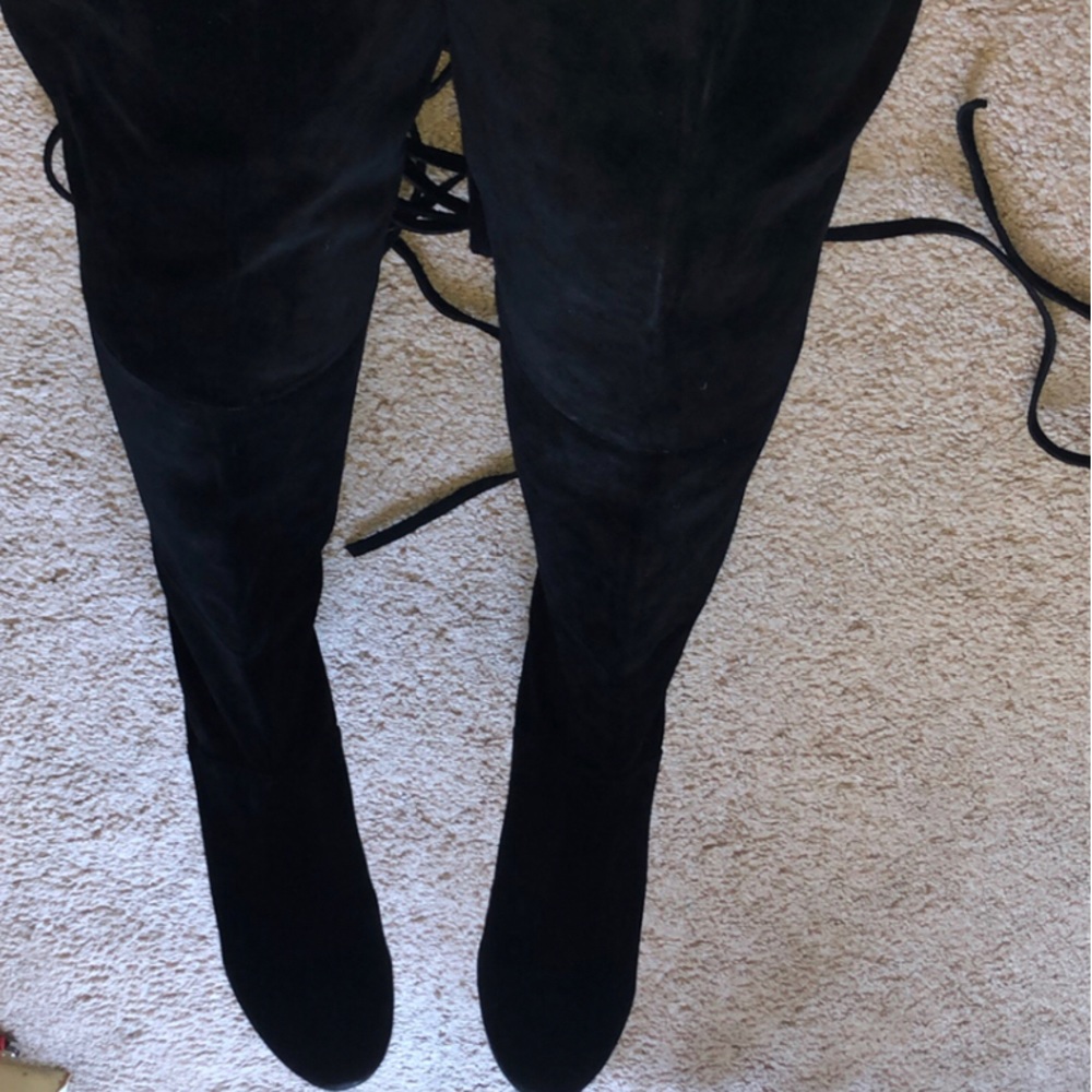 House of Harlow 1960 Talia Suede Thigh High Boots